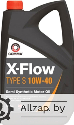 Масло моторное полусинтетическое COMMA X-Flow Type S 10W-40, 5л